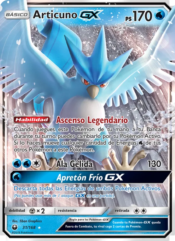 Articuno GX (Tormenta Celestial #31/168)