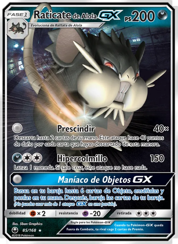 Raticate de Alola GX (Tormenta Celestial #85/168)