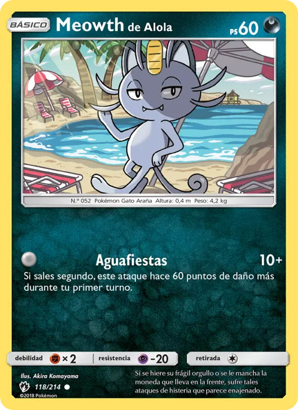 Meowth de Alola (Truenos Perdidos #118/214)