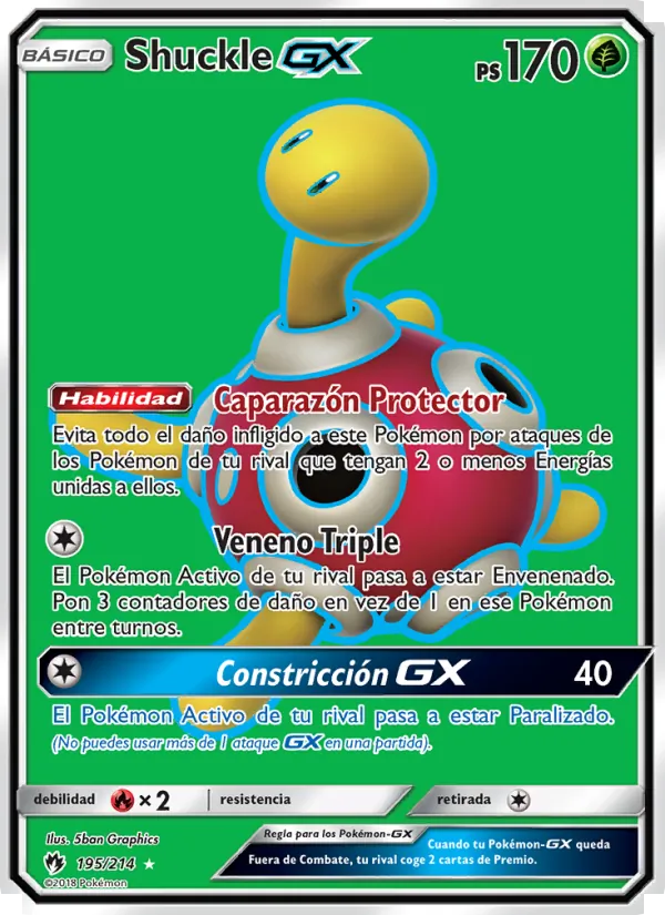 Shuckle GX (Truenos Perdidos #195/214)