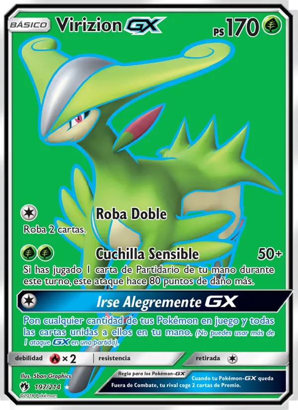 Virizion GX (Truenos Perdidos #197/214)