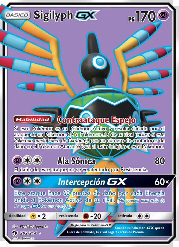 Sigilyph GX (Truenos Perdidos #202/214)