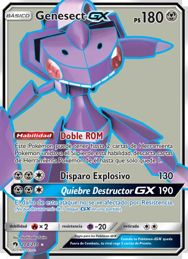 Genesect GX (Truenos Perdidos #204/214)