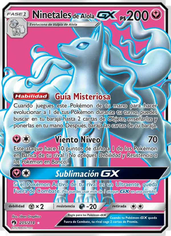 Ninetales de Alola GX (Truenos Perdidos #205/214)