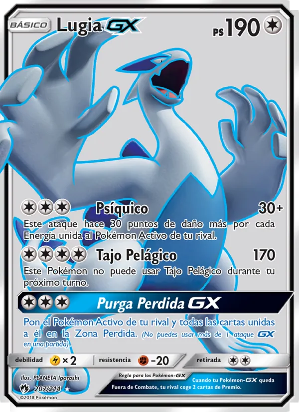 Lugia GX (Truenos Perdidos #207/214)