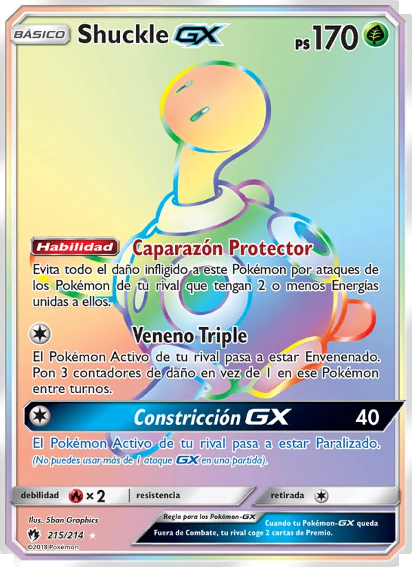 Shuckle GX (Truenos Perdidos #215/214)