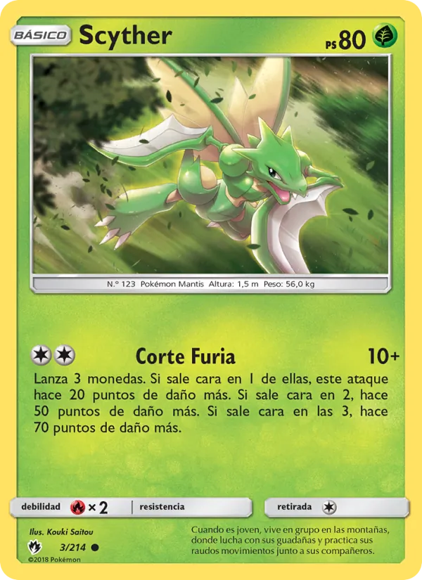 Scyther (Truenos Perdidos #3/214)
