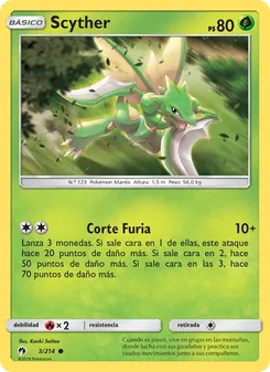 Scyther (Truenos Perdidos #3/214)