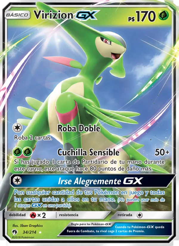 Virizion GX (Lost Thunder #34/214)