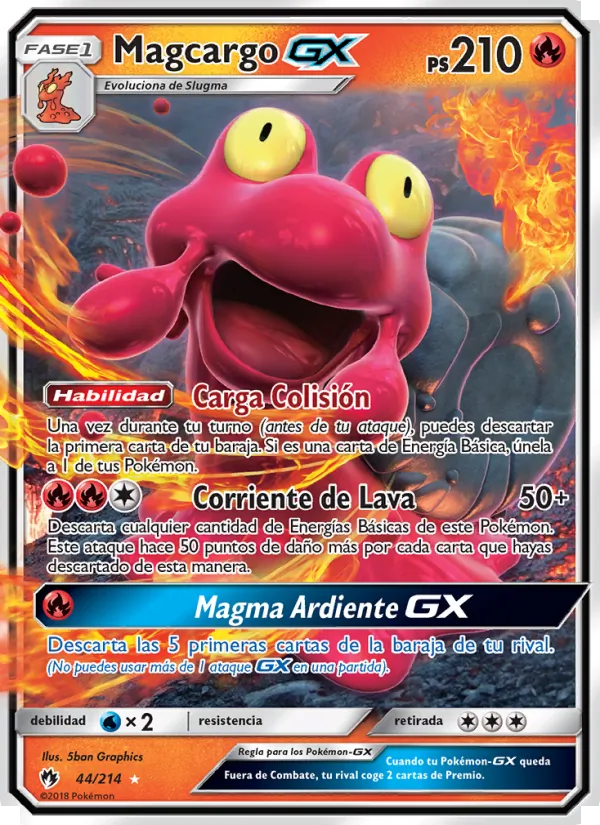 Magcargo GX (Truenos Perdidos #44/214)