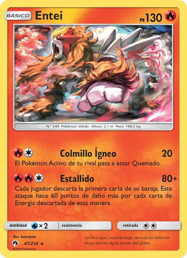 Entei (Truenos Perdidos #47/214)