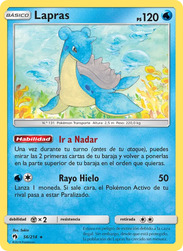 Lapras (Truenos Perdidos #56/214)