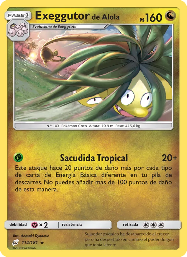 Exeggutor de Alola (Team Up #114/181)