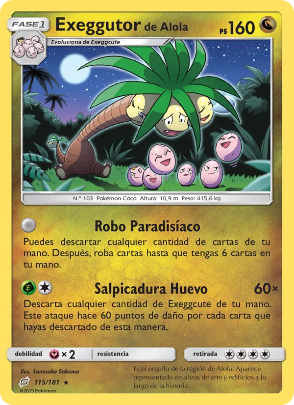 Exeggutor de Alola (Team Up #115/181)