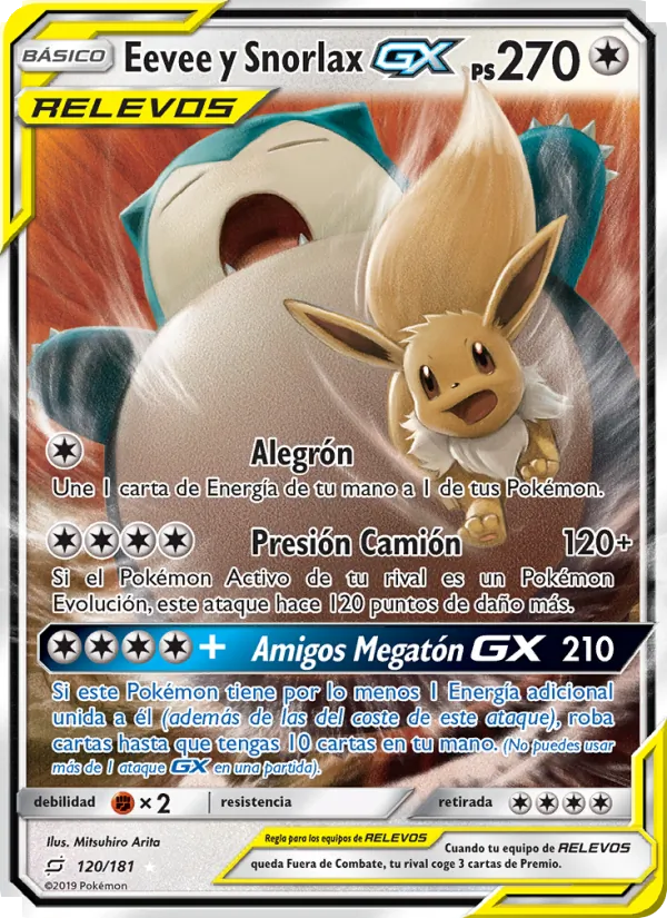 Eevee y Snorlax GX (Team Up #120/181)