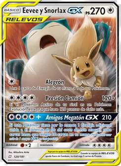 Eevee y Snorlax GX (Union de Aliados #120/181)