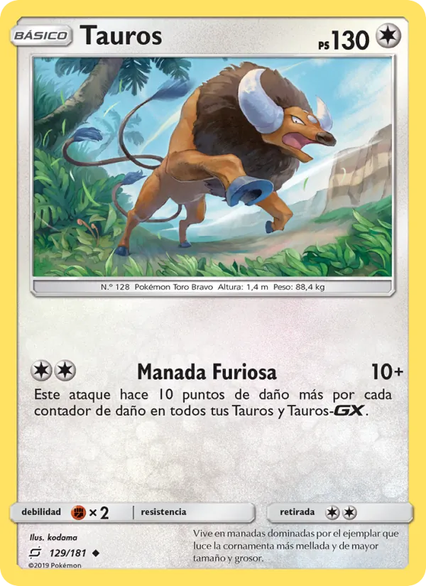 Tauros (Team Up #129/181)