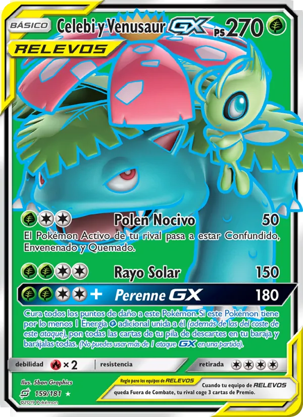 Celebi y Venusaur GX (Union de Aliados #159/181)