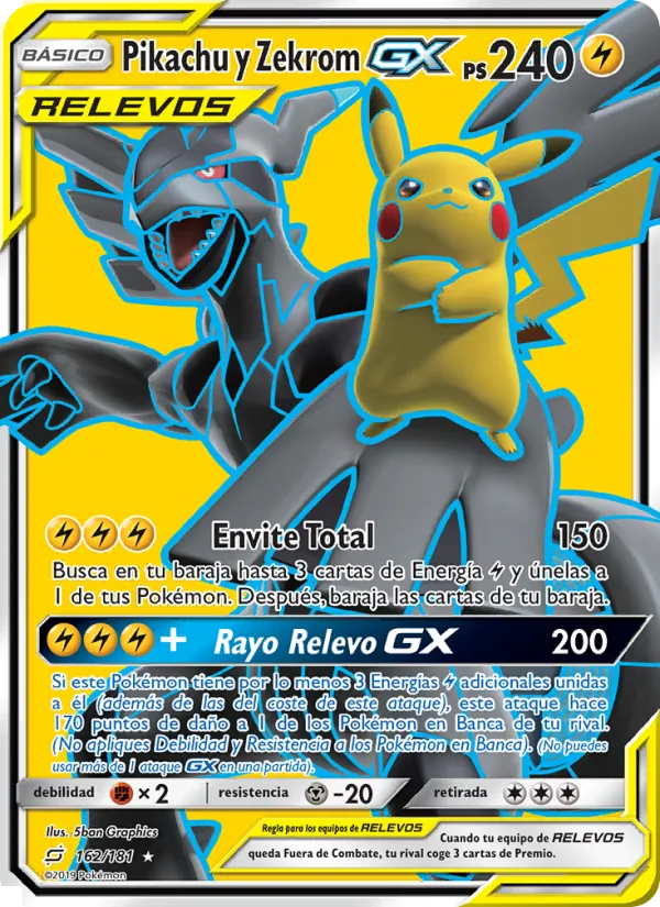Pikachu y Zekrom GX (Union de Aliados #162/181)