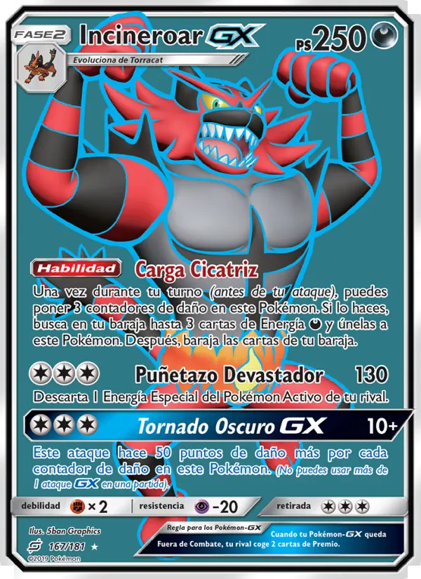 Incineroar GX (Union de Aliados #167/181)