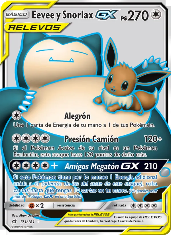 Eevee y Snorlax GX (Union de Aliados #171/181)