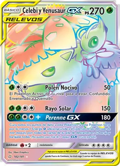 Celebi y Venusaur GX (Union de Aliados #182/181)