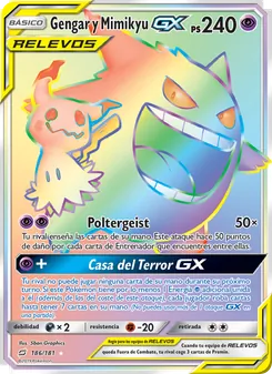 Gengar y Mimikyu GX (Union de Aliados #186/181)