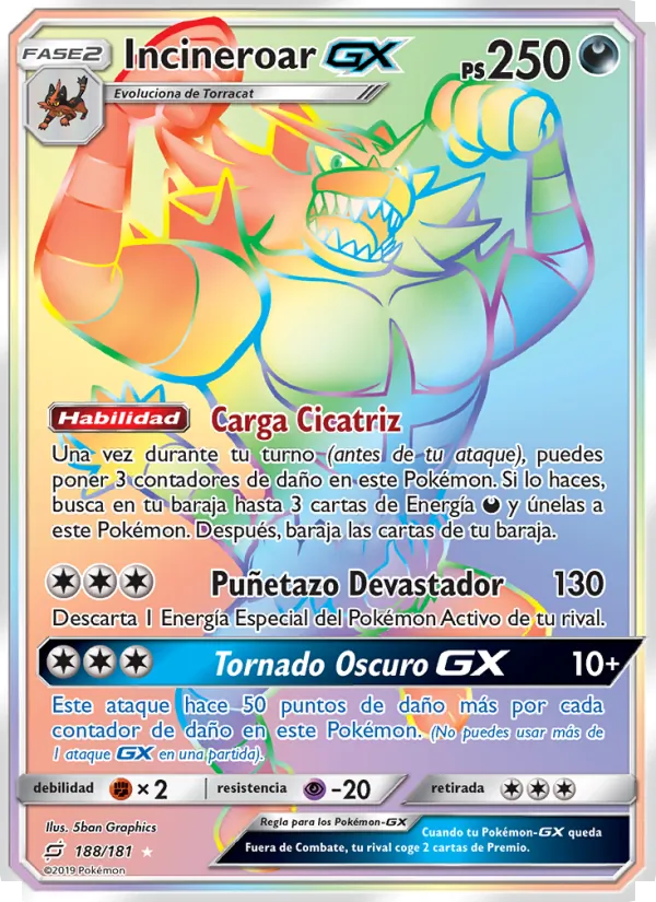 Incineroar GX (Union de Aliados #188/181)