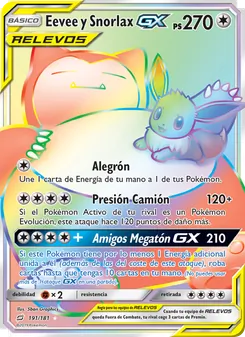 Eevee y Snorlax GX (Union de Aliados #191/181)