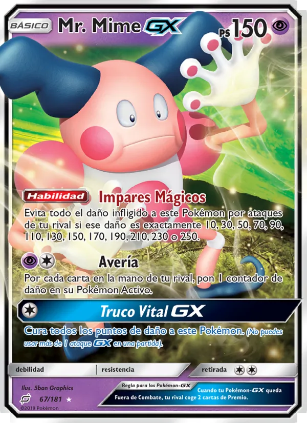 Mr. Mime GX (Union de Aliados #67/181)