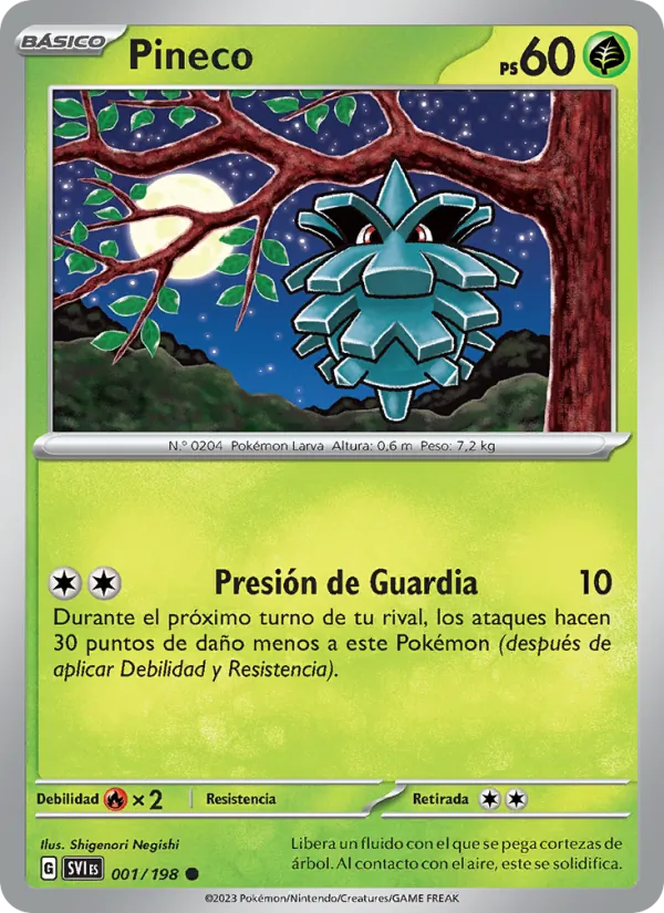 Pineco (Escarlata y Púrpura #001/198)