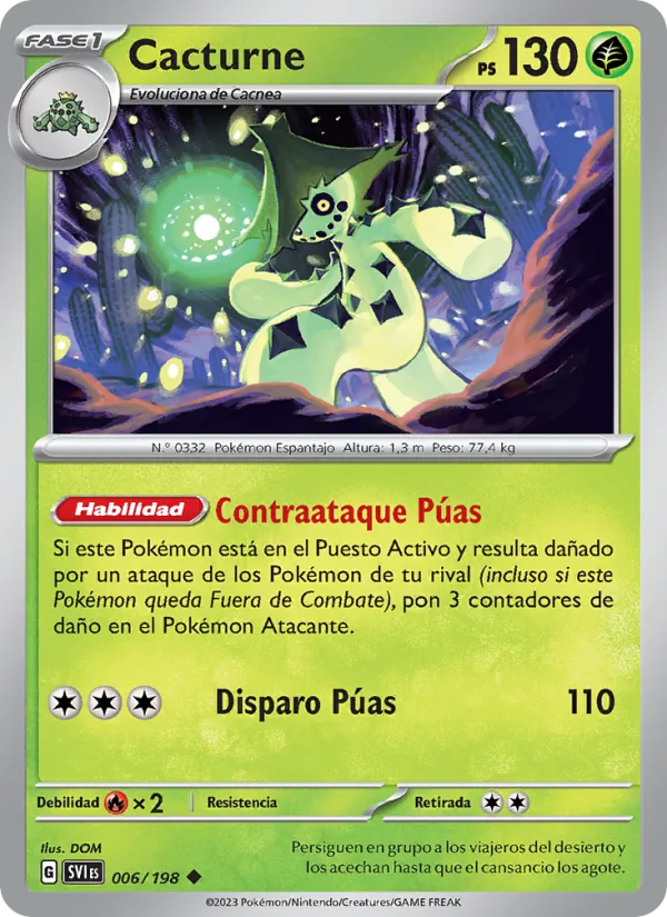 Cacturne (Escarlata y Púrpura #006/198)