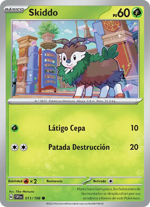Skiddo (Escarlata y Púrpura #011/198)