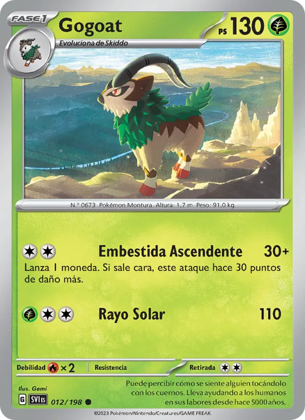 Gogoat (Escarlata y Púrpura #012/198)