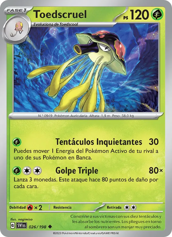 Toedscruel (Escarlata y Púrpura #026/198)
