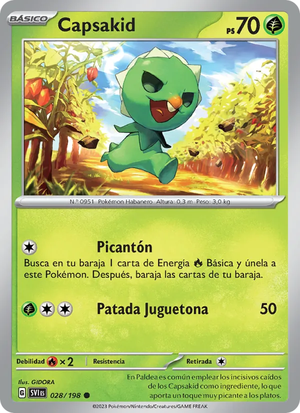 Capsakid (Escarlata y Púrpura #028/198)