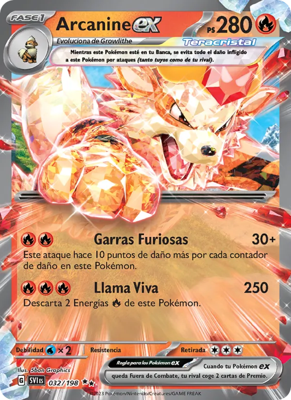 Arcanine ex (Scarlet & Violet #032/198)