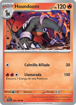 Houndoom (Escarlata y Púrpura #034/198)