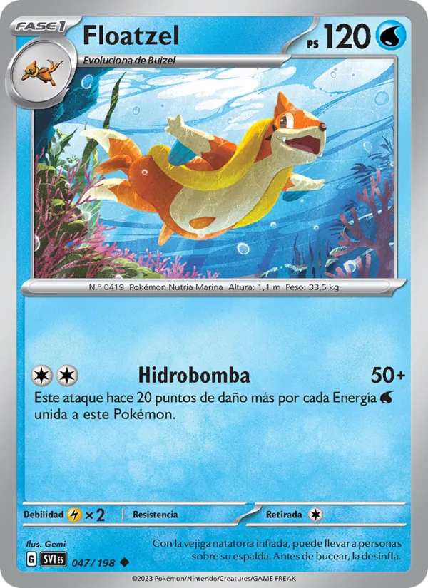 Floatzel (Escarlata y Púrpura #047/198)