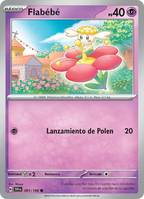 Flabébé (Escarlata y Púrpura #091/198)