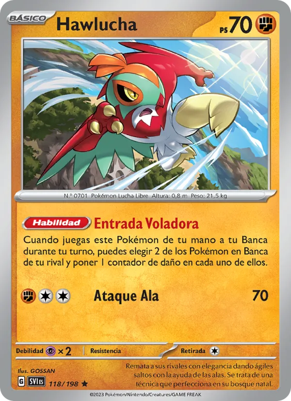 Hawlucha (Scarlet & Violet #118/198)