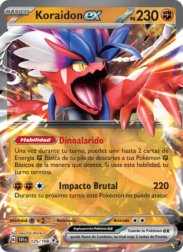 Koraidon ex (Escarlata y Púrpura #125/198)