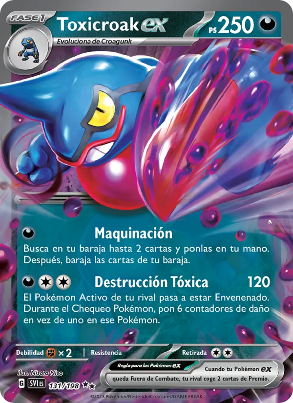 Toxicroak ex (Scarlet & Violet #131/198)