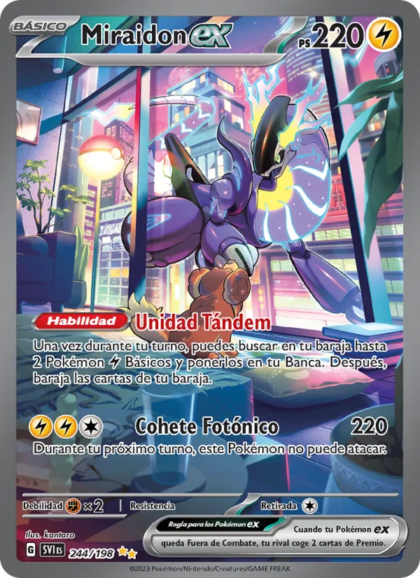 Miraidon ex (Escarlata y Púrpura #244/198)