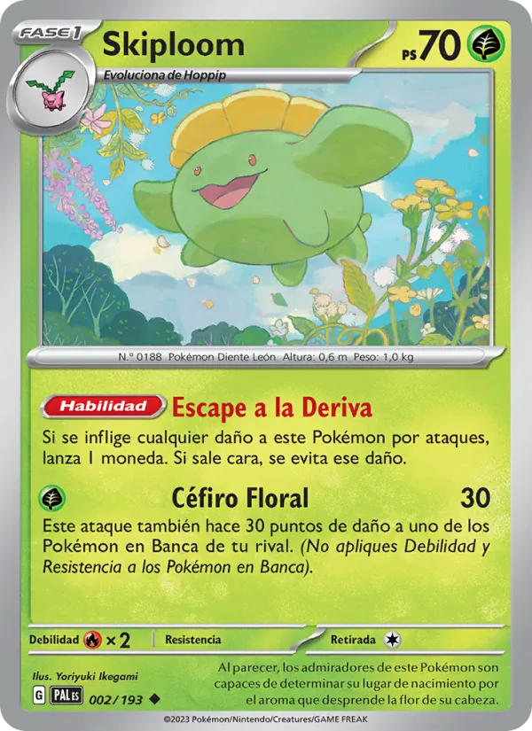 Skiploom (Evoluciones en Paldea #002/193)