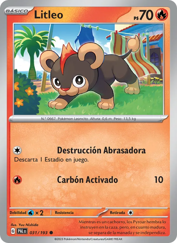 Litleo (Evoluciones en Paldea #031/193)
