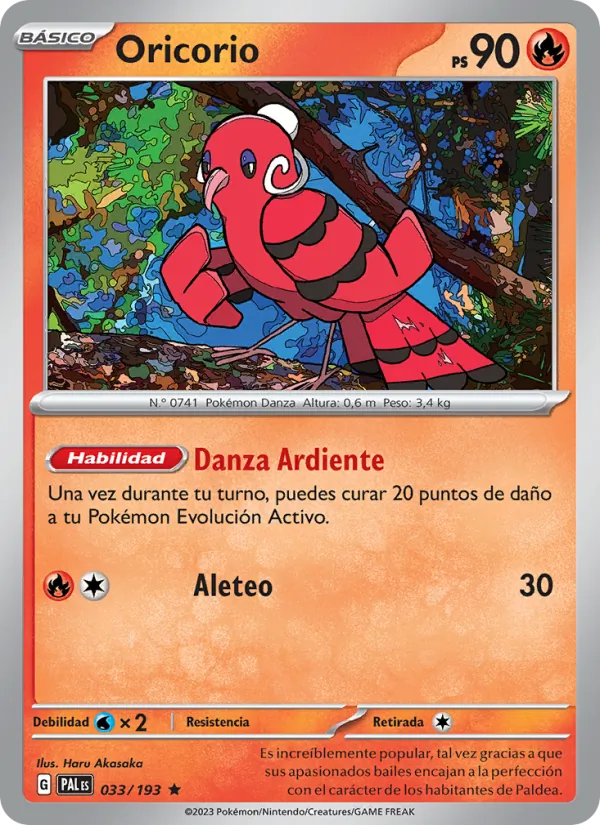 Oricorio (Evoluciones en Paldea #033/193)