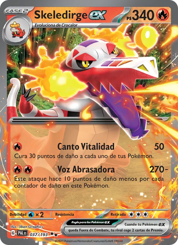 Skeledirge ex (Evoluciones en Paldea #037/193)