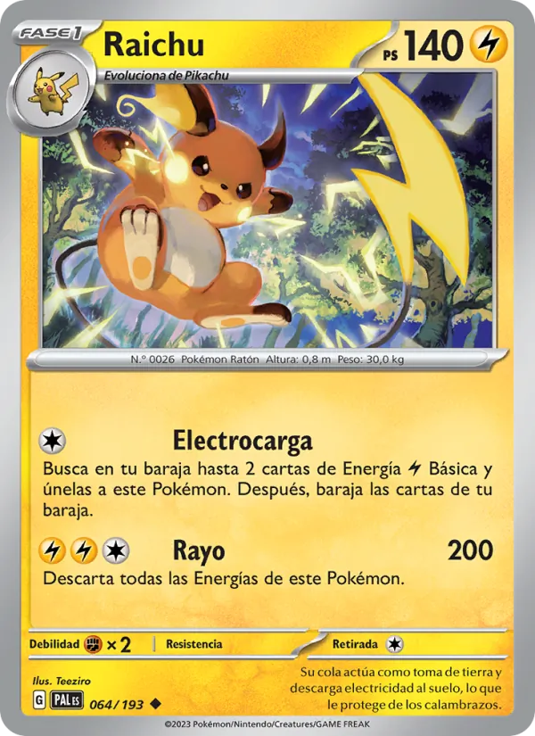 Raichu (Evoluciones en Paldea #064/193)