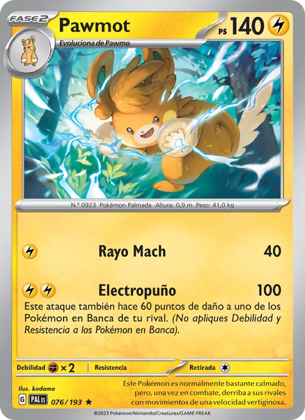 Pawmot (Evoluciones en Paldea #076/193)